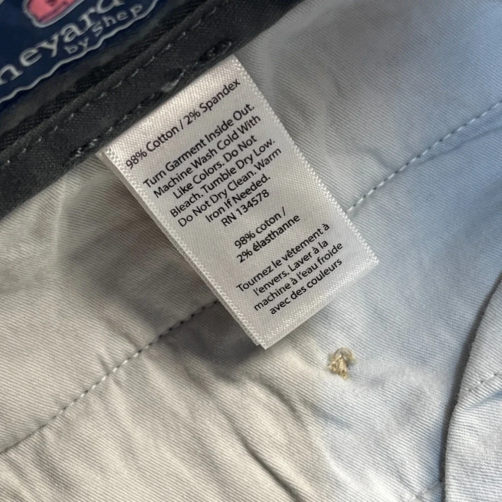 Vineyard Vines Pants Men's Size 30x32 Breaker Pant Straight Leg Gray Chino Pants - Picture 10 of 15